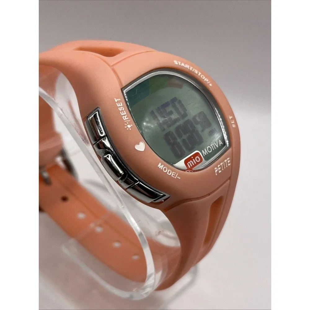 Mio Motiva Petite Watch Heart Rate Monitor Calorie Counter Pink- New Battery